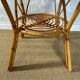 Bamboo and wicker table in the style of Dal Vera / Franco Albini, Italy, 1960s.