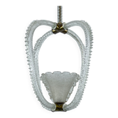 Ercole Barovier Murano glass pendant lamp Italy 1930s