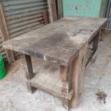 Mid-Century vintage carpenter's workbench