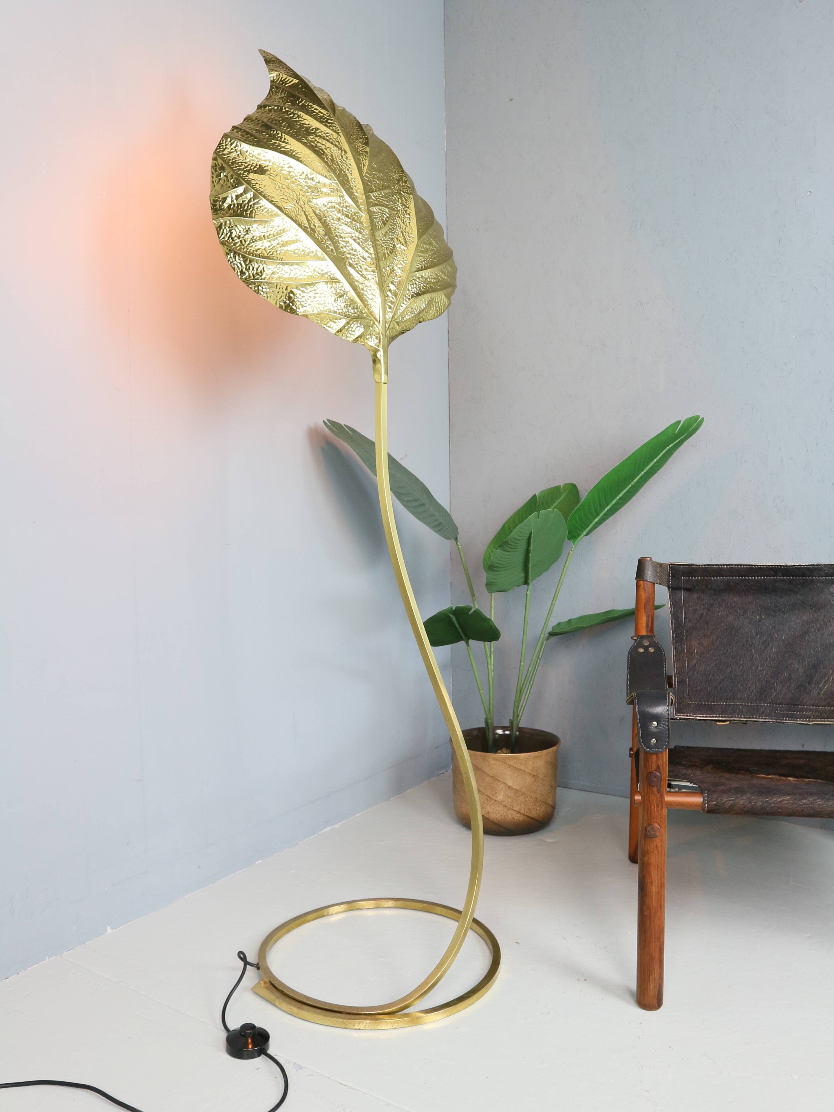 Tommaso Barbi "Rhubarb" floor lamp by Bottega Gadda Italy, 1970