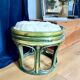 Patinated wooden footrest