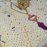 Tapis berbère coloré fait main 280 x 241 cm