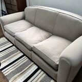 50s club set: 1 3-seater sofa and 2 refurbished armchairs