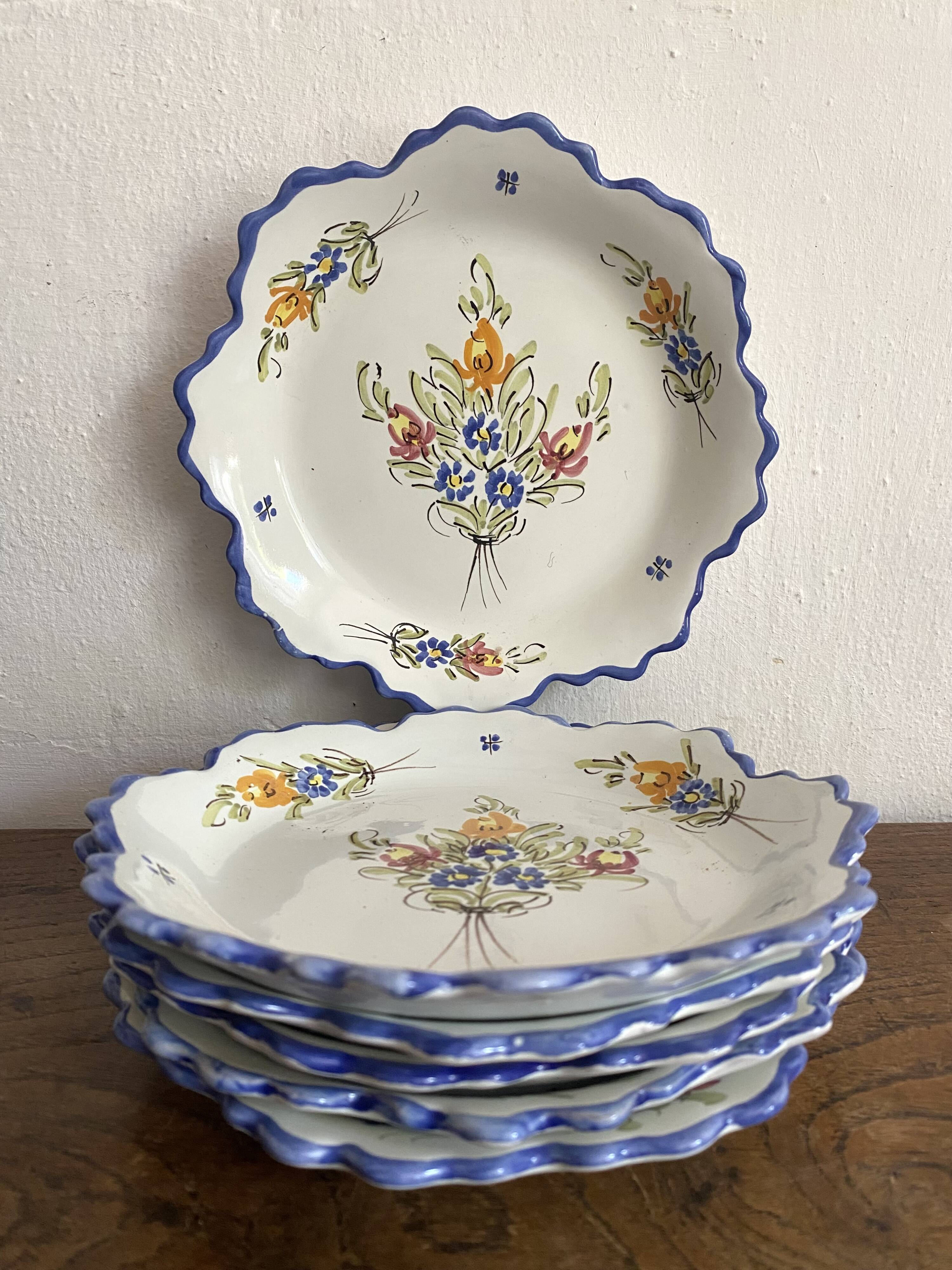 Old Martres Tolosane dessert plates