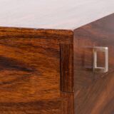 Table basse roulante, Danois en Palissandre 1960.