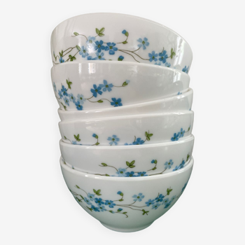 Arcopal Forget-me-not bowls