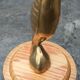 Cormoran vintage en laiton sur socle