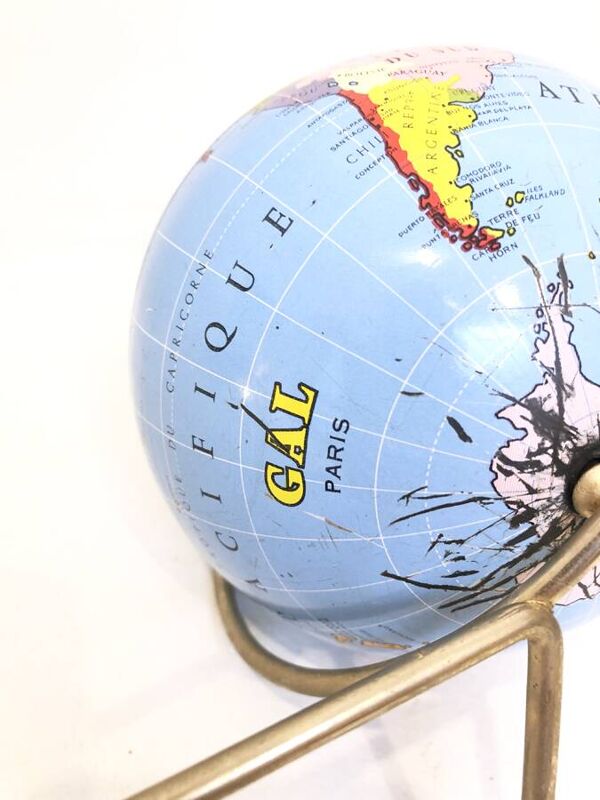 Tirelire globe terrestre, 1950