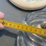 Molded glass pipe ashtray