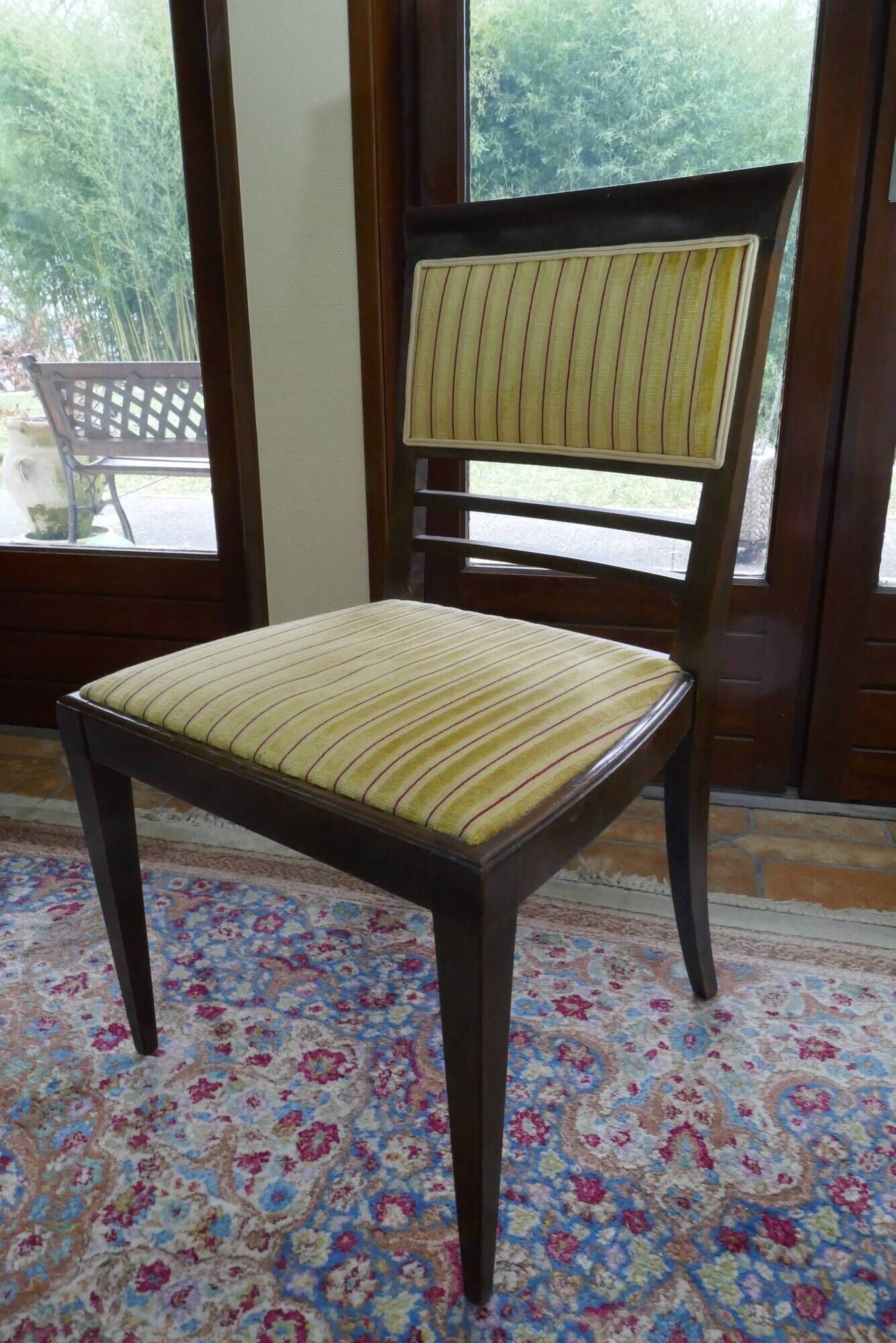 Art Deco set – 2 cabriolet armchairs and 1 matching chair, 1930s