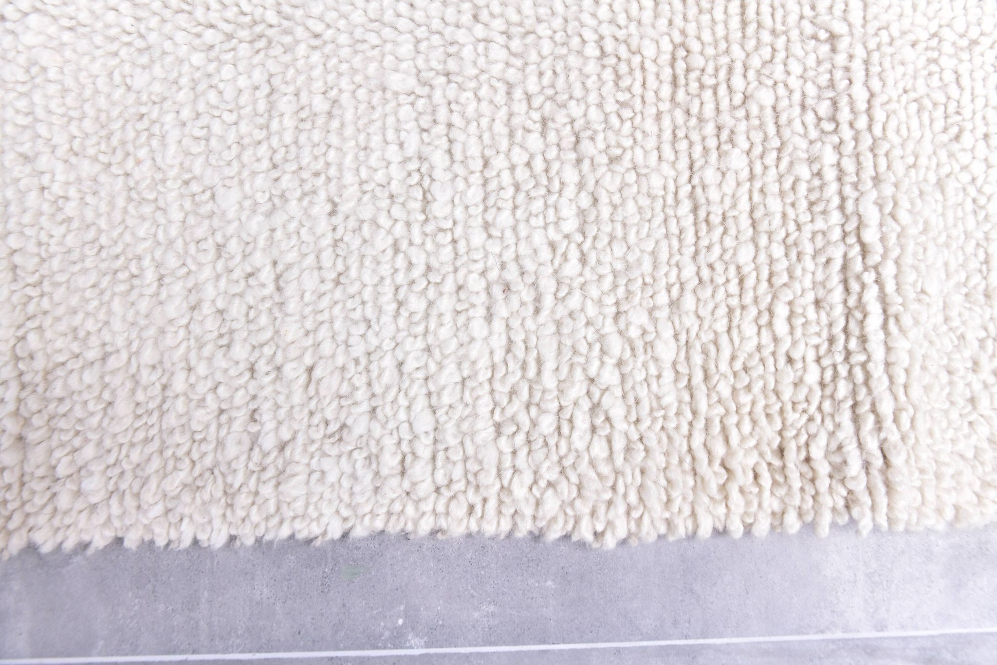 2x8 White Handmade Wool Vintage Runner Rug, 67x246Cm