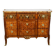 Rosewood and Mahogany chest of drawers, Louis XV / Louis XVI Transition style – Late 19th century