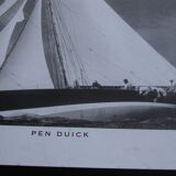 Photo decoration marine art Pen - Duick poster sailboat wood by Eric Tabarly