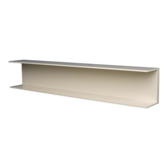 White vintage wall shelf designed by Walter Wirz for Wilhelm Renz