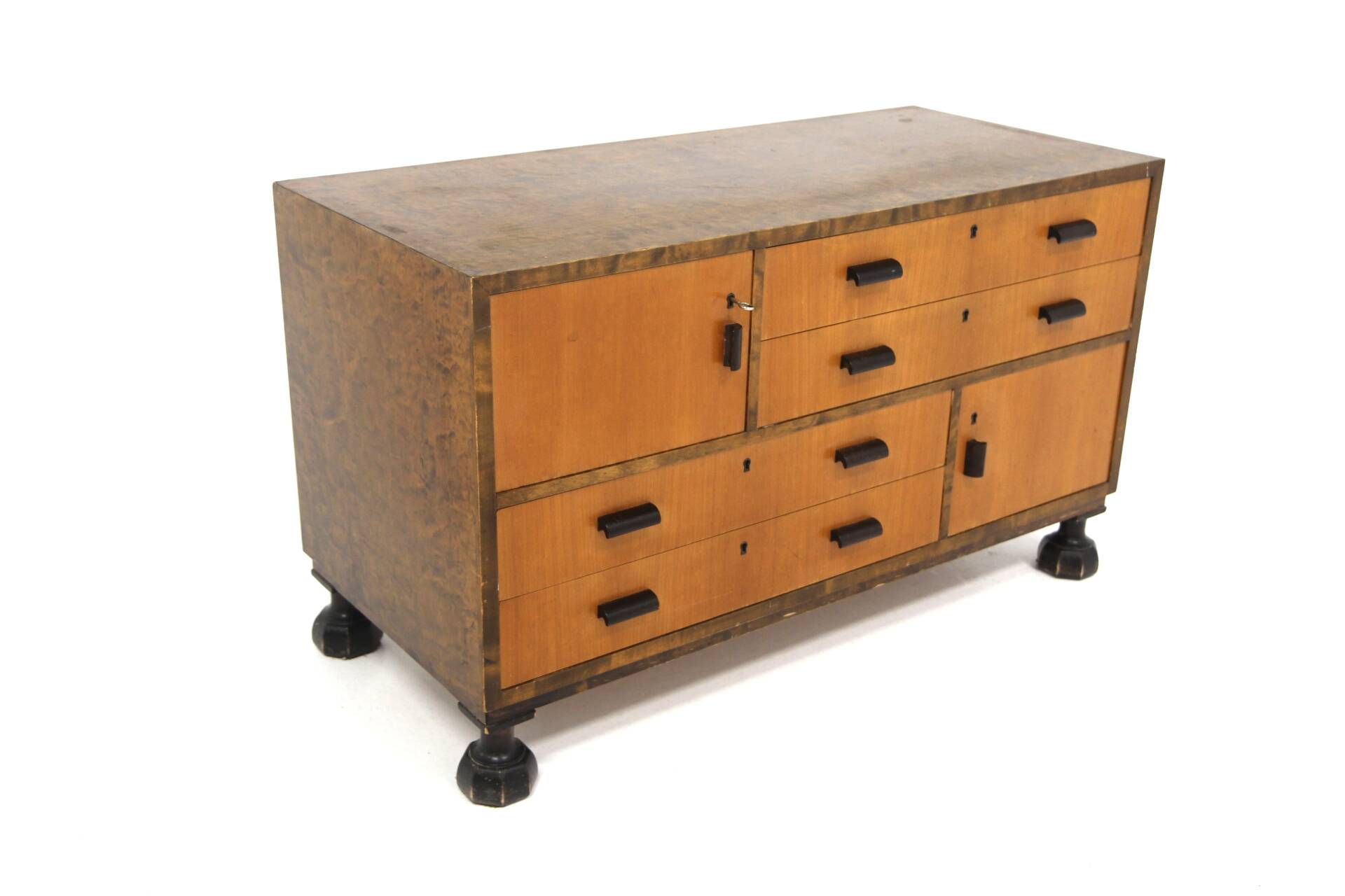 Commode  scandinave en bouleau, Axel Larsson, Bodafors, Suède, 1960