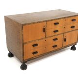 Scandinavian birch chest of drawers, Axel Larsson, Bodafors, Sweden, 1960