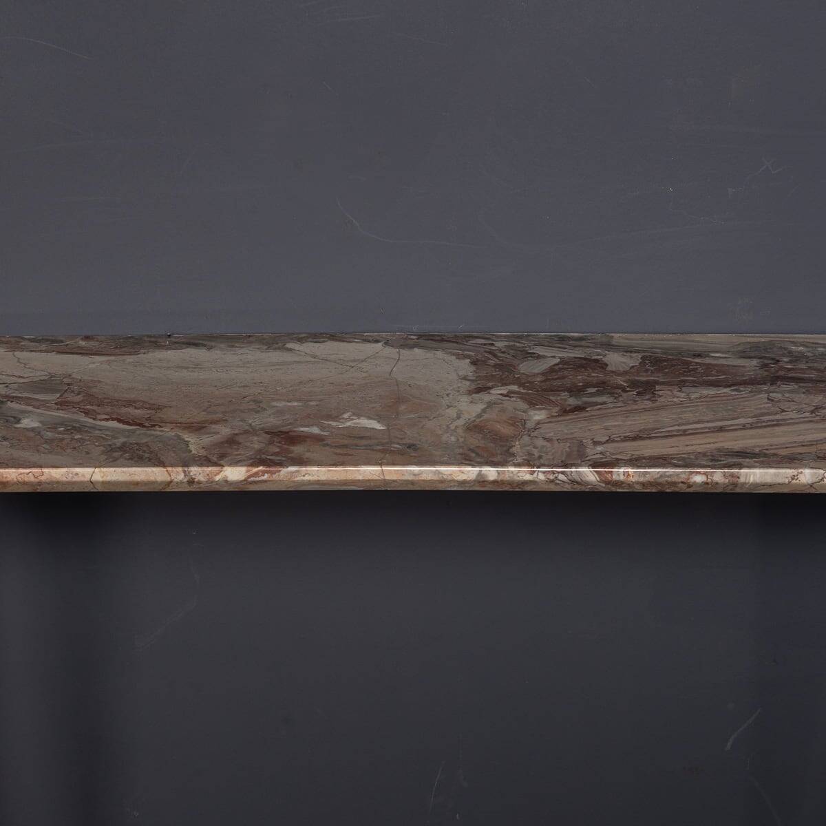 MID 20thC ITALIAN BRASS & MARBLE CONSOLE WITH MIRROR c.1950