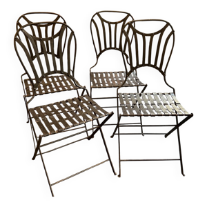 Série de 4 chaises pliantes