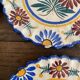 Henriot Quimper dessert plates, hand-painted earthenware.