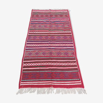Traditional handmade red carpet   100x190cm