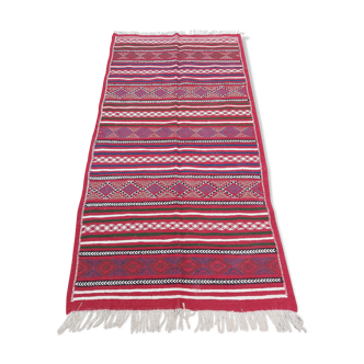 Traditional handmade red carpet   100x190cm