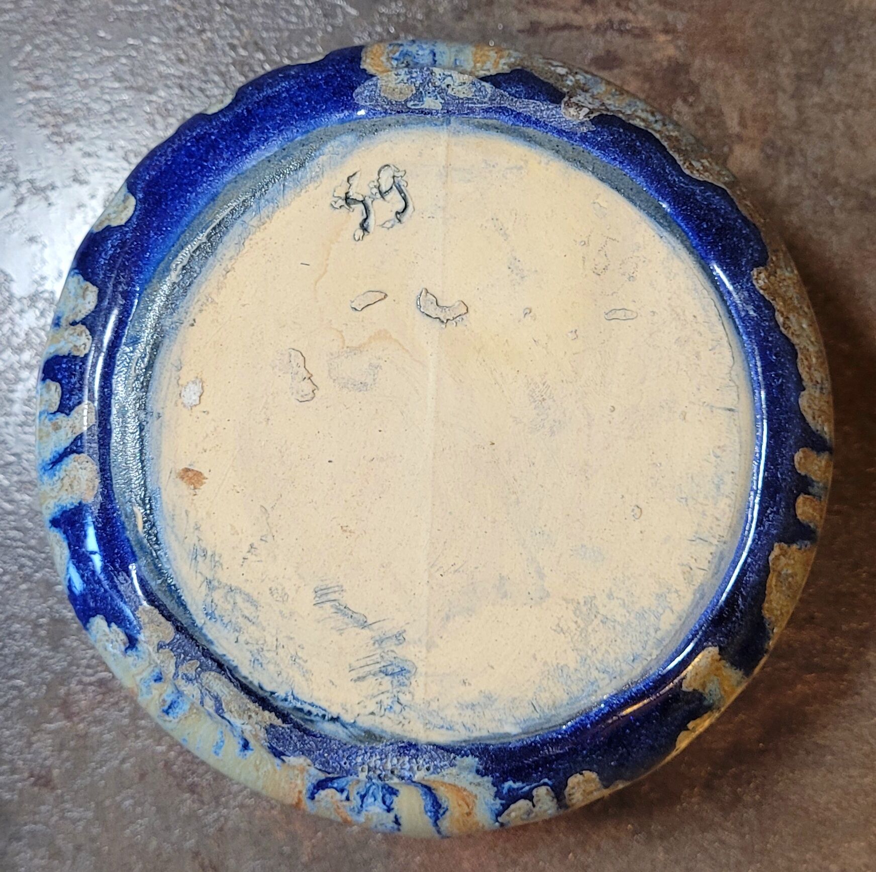 Old vintage art nouveau ceramic vase 1900