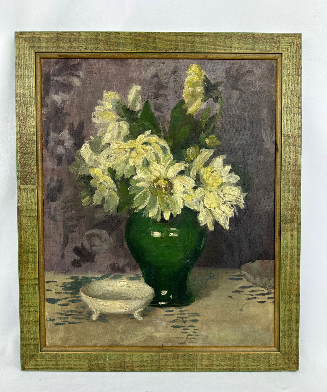Vintage painting bouquet of flowers