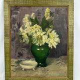 Vintage painting bouquet of flowers