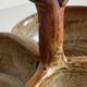 Vintage glazed stoneware appetizer dish