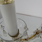 Lampe de table en verre cristal du milieu du siècle par kamenicky Senov, années 1960.