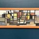 Original Swedish Oil on Canvas – “Abstract Composition” – Signed – Dated 1959 – Vintage & Framed – 77 × 35 cm