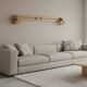 Vincent Gonzalez: sculpted curved wood wall light, 1970s design
