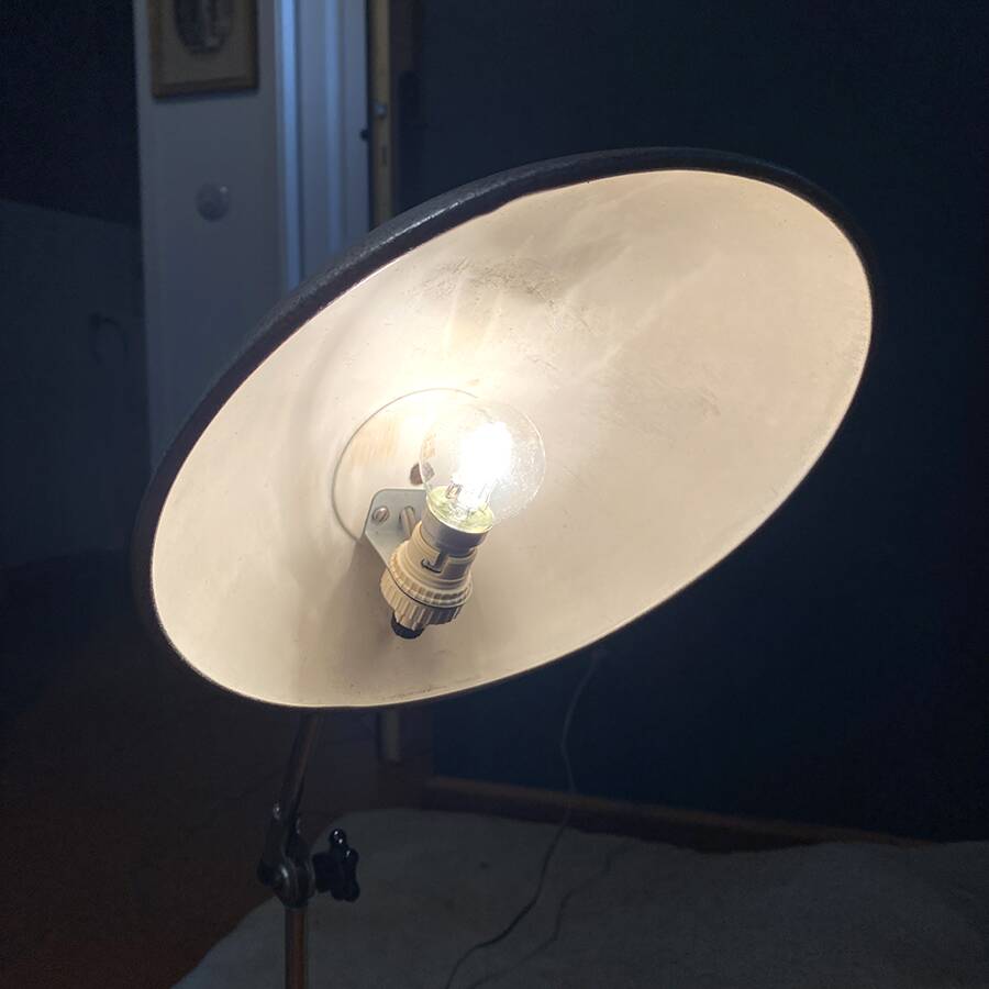 Vintage architect lamp 1950s design by Louis Ferdinand Solere