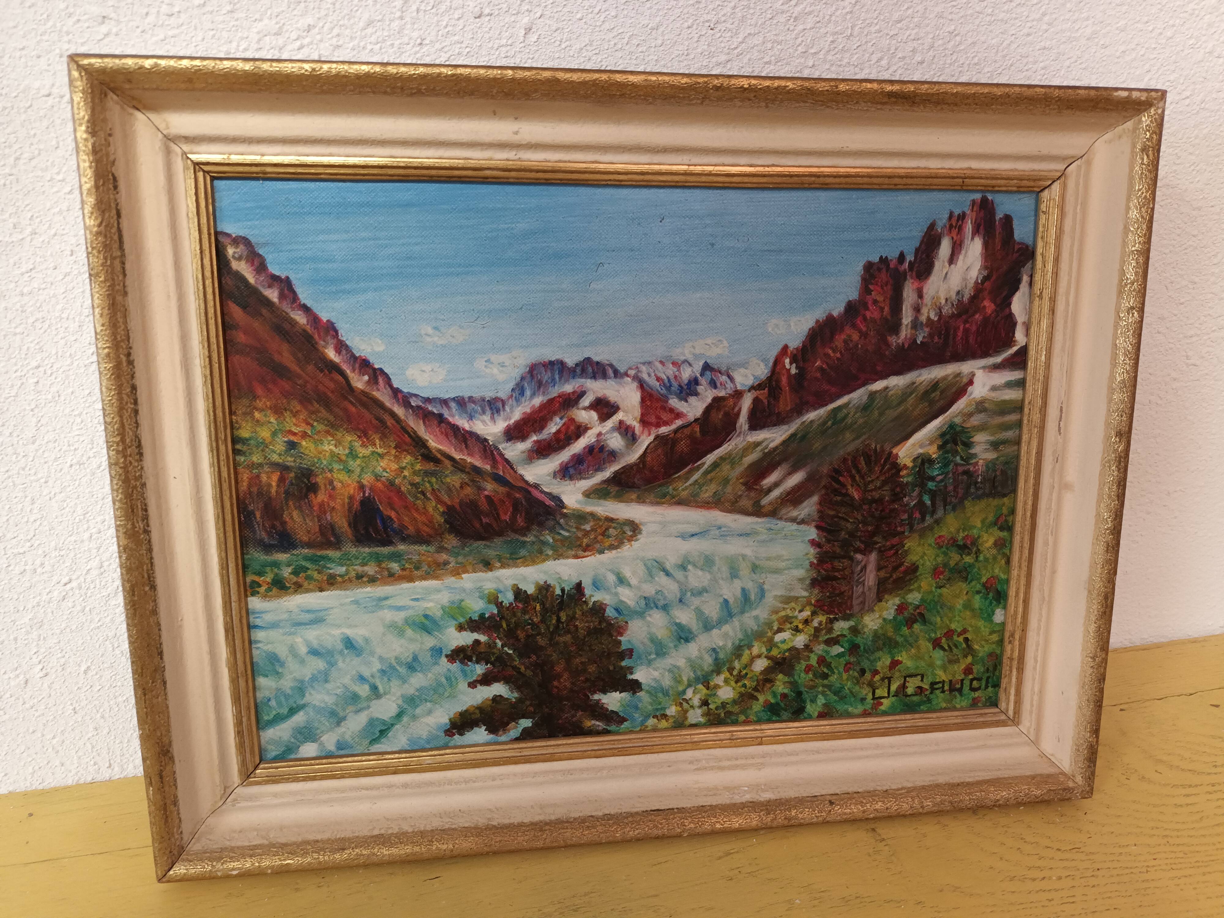 Tableau paysage montagne