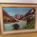 Mountain landscape painting