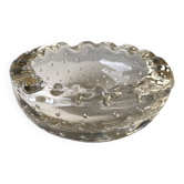 Daum Nancy France, bubbled ashtray or empty pocket, Circa 1930.