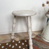 Patinated white tripod