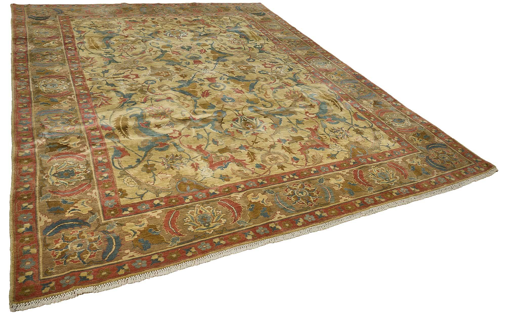 Turkish Handknotted Wool Oushak Rug 270 cm x 342 cm