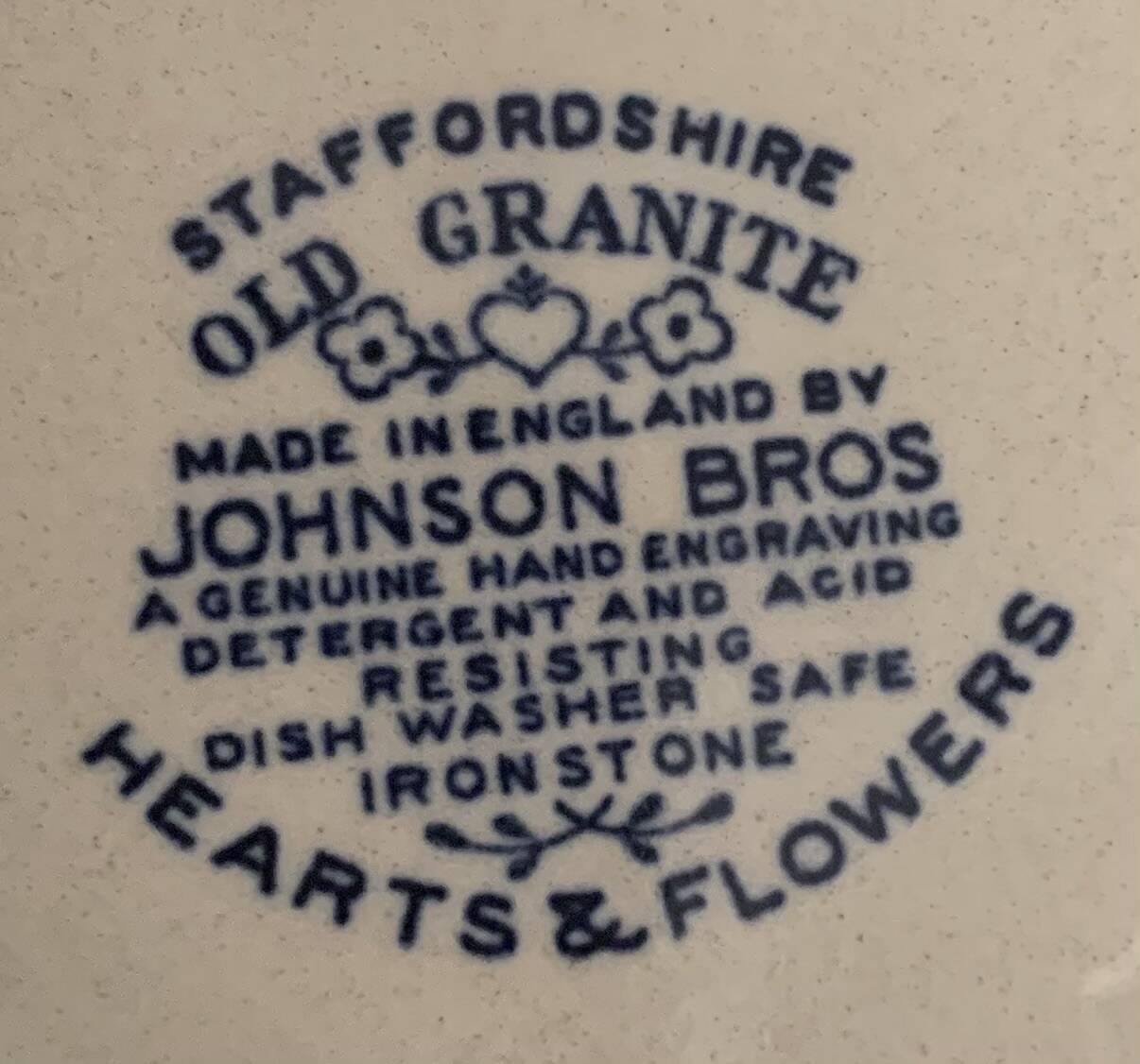 Service à café Johnson Brothers « Hearts & Flowers »