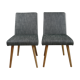 Ensemble de chaises vintage noir et blanc  1970
