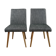 Ensemble de chaises vintage noir et blanc  1970