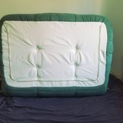 Togo sofa 2 places rehoussé to nine Alcantara Emerald Green