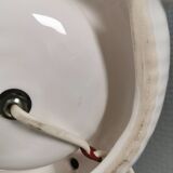 COBRA table lamp with thin milky white glass shade/dome, Sweden 1980s