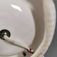 COBRA table lamp with thin milky white glass shade/dome, Sweden 1980s