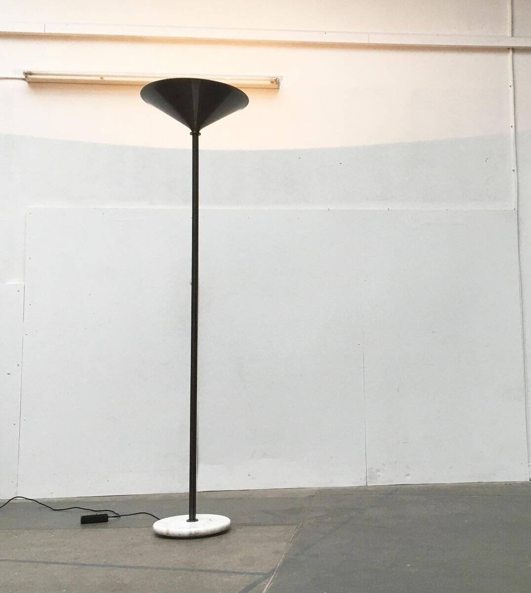 Vintage Italian Postmodern Floor Lamp with Marble Base