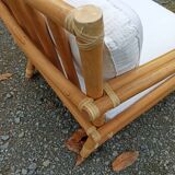 Pair of Lyda Levi armchairs for Mc Guire bamboo Italy Milan