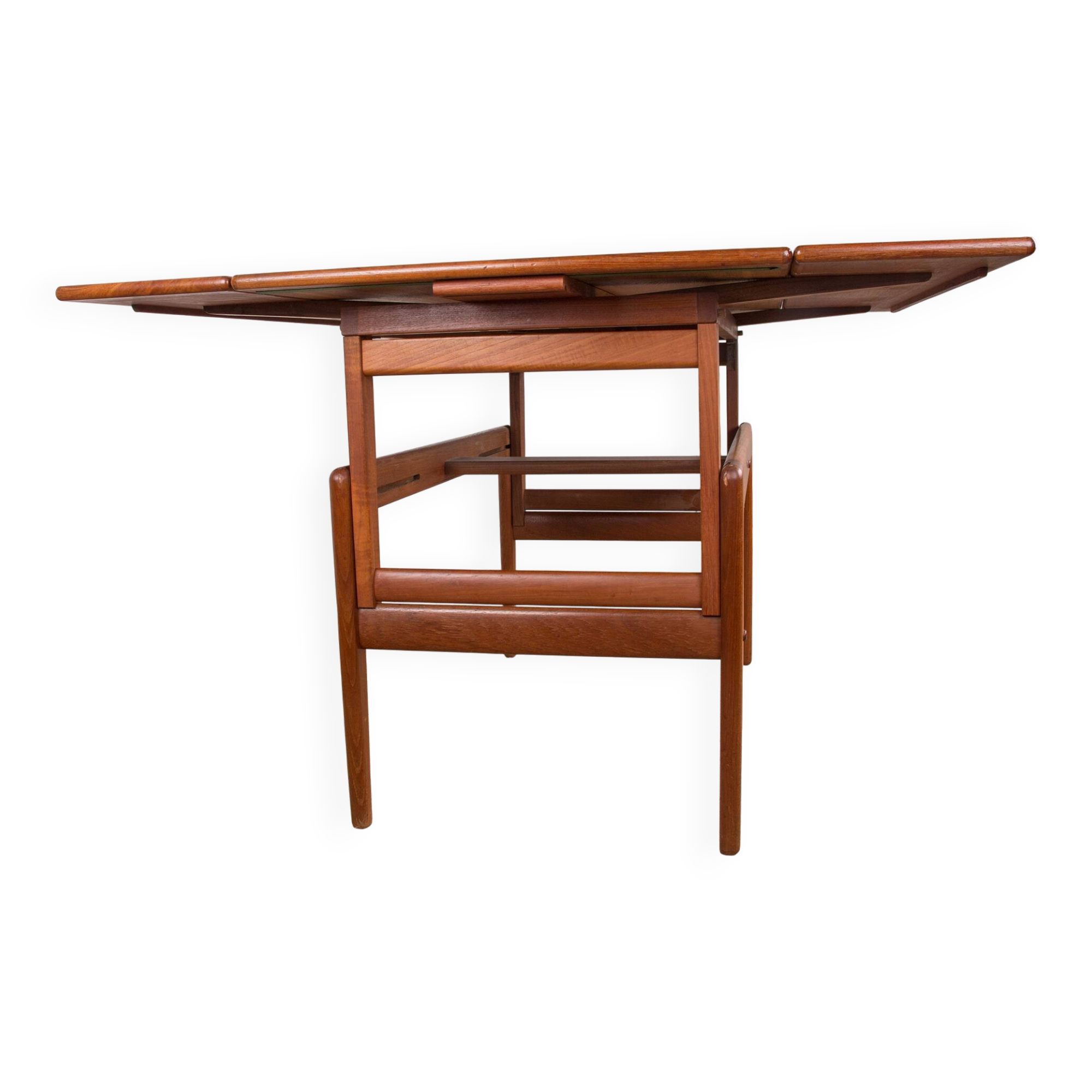 Table danoise monte et baisse en teck, 1960