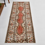 2x6 red & beige turkish runner rug 80x194cm