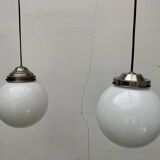 Opaline pendant lights