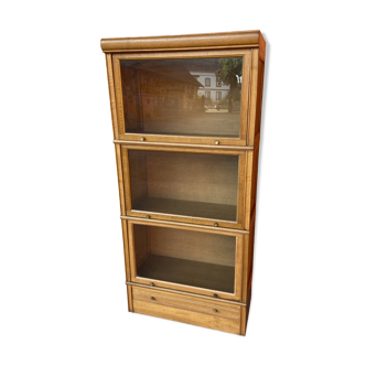 Modular Bookcase in Walnut and Oak by MD, 1960-70s